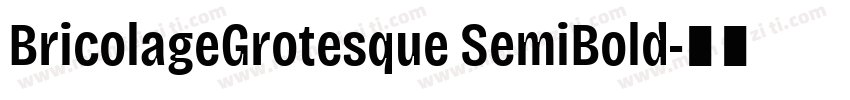 BricolageGrotesque SemiBold字体转换